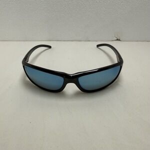 Hobie Sunglasses Mens 60-16-125 Black Cabo Sport Collection Blue Mirror Lens